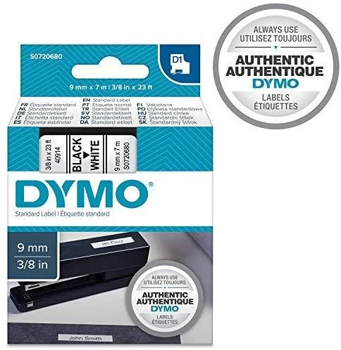 Juostelė DYMO D1 9mm x 7m, juoda ant balto / S0720680 40913