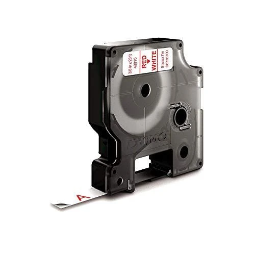 DYMO D1 Juostelė 9mm x 7m / raudonas ant baltos (40915 / S0720700)