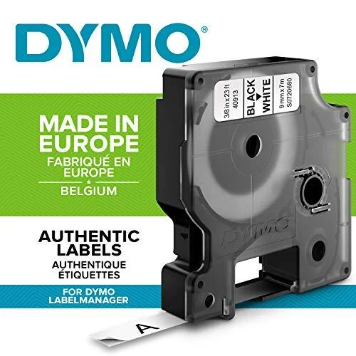 Juostelė DYMO D1 9mm x 7m, juoda ant balto / S0720680 40913