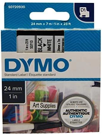 Juostelė DYMO D1 24mm x 7m, juoda ant balto / S0720930 53713