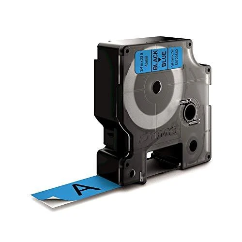 D1, prekės ženklo juosta, 19mm, juodas tekstas ant mėlynos juostos, 7m - 45806 DYMO / S0720860