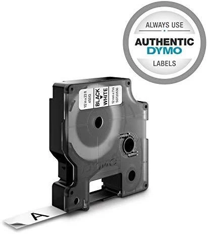 Juostelė DYMO D1 12mm x 7m, vinilinė, juoda ant balto / S0720530 45013