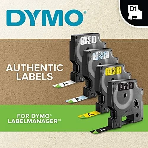 Juostelė DYMO D1 12mm x 7m, vinilinė, juoda ant balto / S0720530 45013