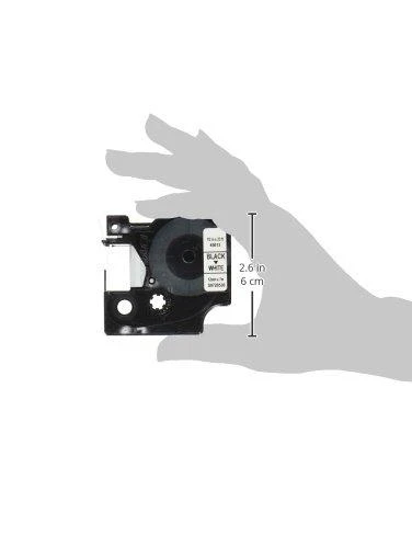 Juostelė DYMO D1 12mm x 7m, vinilinė, juoda ant balto / S0720530 45013