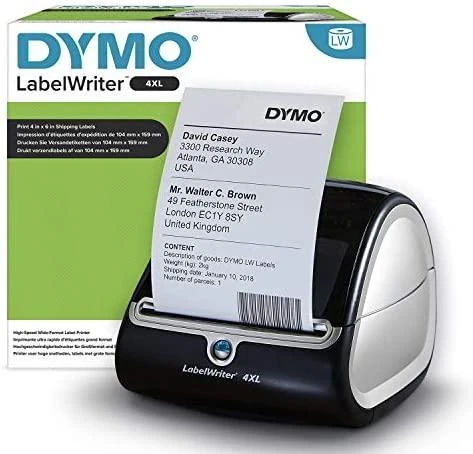 DYMO LabelWriter 4XL, juodas and baltas label spausdintuvas, USB connected, PC, 53 labels / minute S0904950