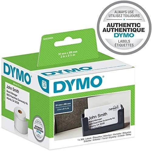 DYMO LW - Appointment / Name Badge Cards - 51 x 89 mm - S0929100 Balta Nelipni spausdintuvo etiketė