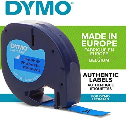 DYMO S0721650 etikečių juostelė Juoda ant mėlynos