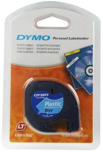 DYMO S0721650 etikečių juostelė Juoda ant mėlynos