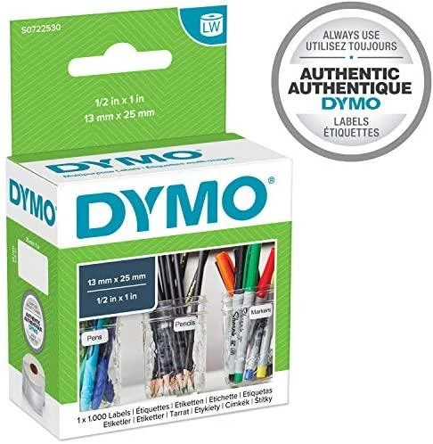 DYMO LW - Multi-Purpose Labels - 13 x 25 mm - S0722530 Balta Lipni spausdintuvo etiketė