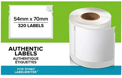 DYMO LW - Multi-Purpose Labels - 54 x 70 mm - S0722440 Balta Lipni spausdintuvo etiketė