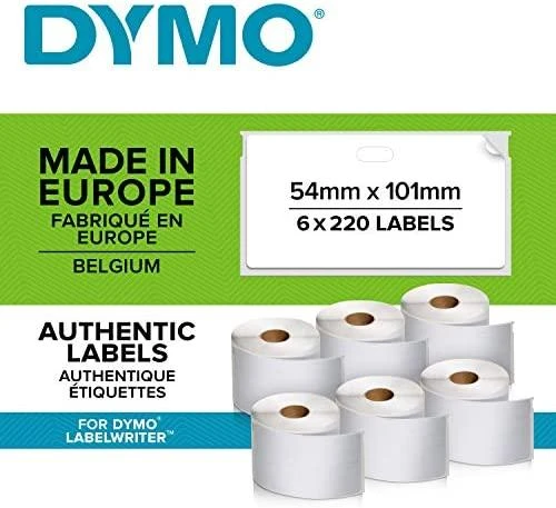 DYMO Etiketės 54 x 101mm / Rinkinys (2093092) - 6 vnt.