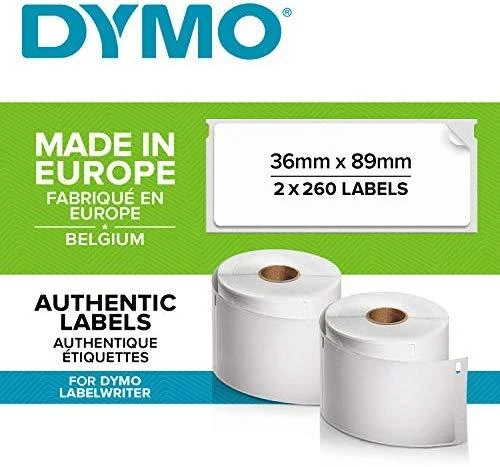 Etiketės DYMO LabelWriter 36x89 mm, 2x260 vnt. / S0722400 99012