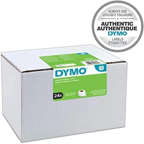 LabelWriter baltos adresų etiketės, 89x28 mm, didelės pakuotės (24x130st), birios DYMO / S0722360