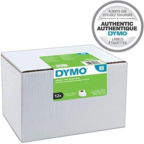 LabelWriter“ Pristatymo / pavadinimo žymos, 101x54 mm, 12 pakuočių (2640 vnt.) DYMO / S0722420