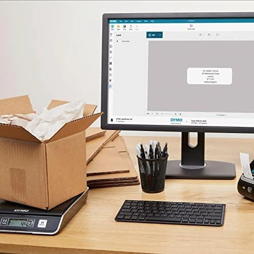 Virtuvinės svarstyklės DYMO M2 Elektroninės pašto svarstyklės Juoda