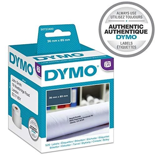 Etiketės DYMO LabelWriter 36x89 mm, 2x260 vnt. / S0722400 99012