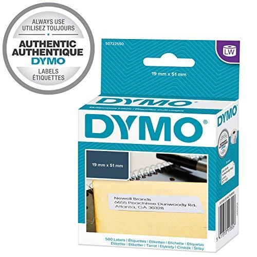 Etiketės DYMO LabelWriter 19x51 mm, 500 vnt. / S0722550 11355