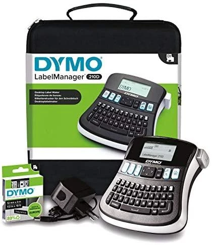 DYMO LabelManager 210D™ QWZ Kitcase etikečių spausdintuvas Perkėlimas terminiu būdu 180 x 180 DPI 12 mm/sec QWERTZ