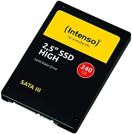 SSD Intenso 240GB SATA3 High 2,5'', 520/500MBs, Atsparus smūgiams, Mažos galios
