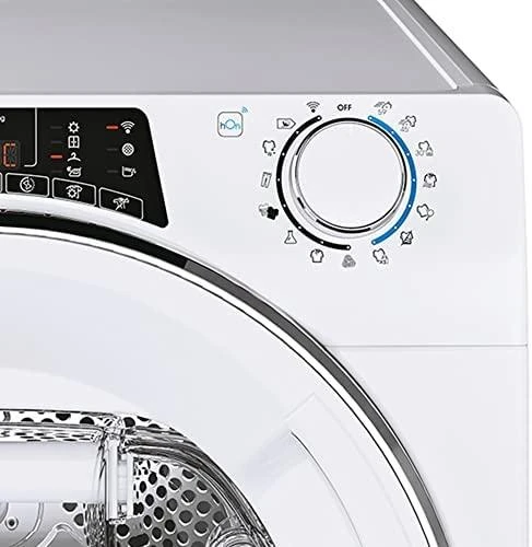 Candy | Džiovyklė | ROE H9A2TCEX-S | Energijos vartojimo efektyvumo klasė A++ | Priekinis pakraunamas | 9kg | Šilumos siurblys | Didelis skaitmeninis | Gylis 58,5 cm | Wi-Fi | Baltas