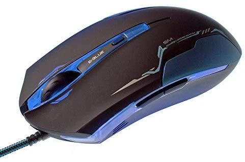E-Blue E-Mėlyna E-mėlynas Auroza Pelė su laidu, juoda, 3500DPI