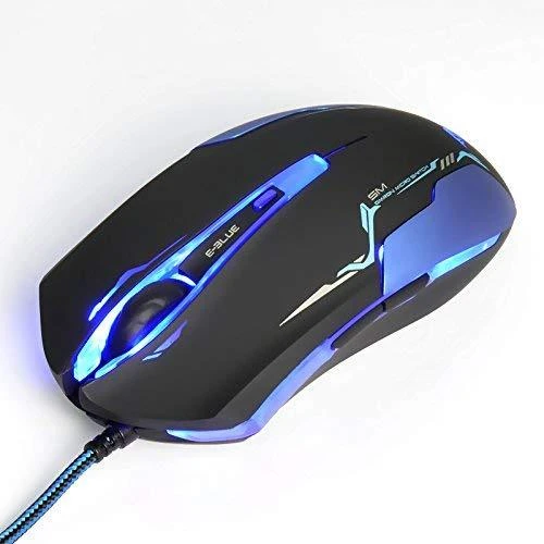 E-Blue E-Mėlyna E-mėlynas Auroza Pelė su laidu, juoda, 3500DPI