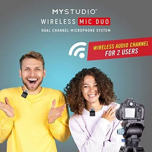 Mikrofonas EasyPix MyStudio Wireless Mic Duo