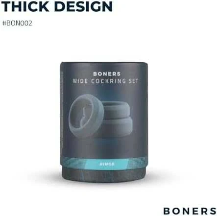 ‎Easytoys Boners Rinkinys 3 silikoniniai žiedai varpos sėklidėms