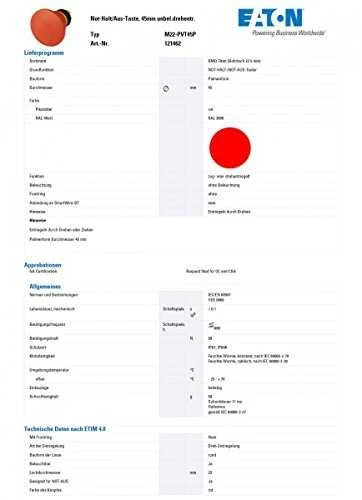 Eaton M22-PVT45P SAUGOS MYGTUKO VARIANTAS