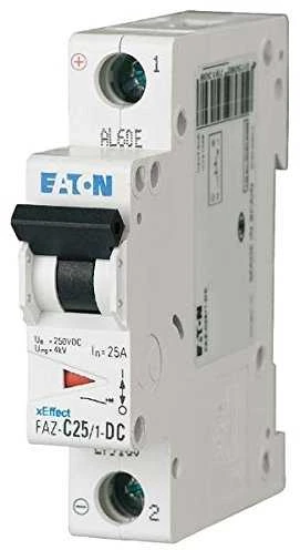 Eaton 279131 Grandinės pertraukiklis 1P C 32A 15kA DC FAZ C32/1-DC 279131