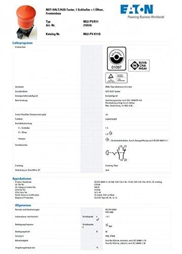 „Eaton M22-PV/K11“ MYGTUKO PAVARA