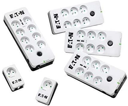 Eaton PB6F viršįtampių ribotuvas 6 AC išvestis(ys / čių) 220-250 V Juoda, Balta