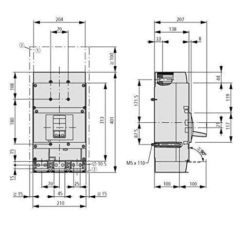 „Eaton NZMN4-AE1600“ 3 GREIČIŲ GALINGAS UŽRAKTAS