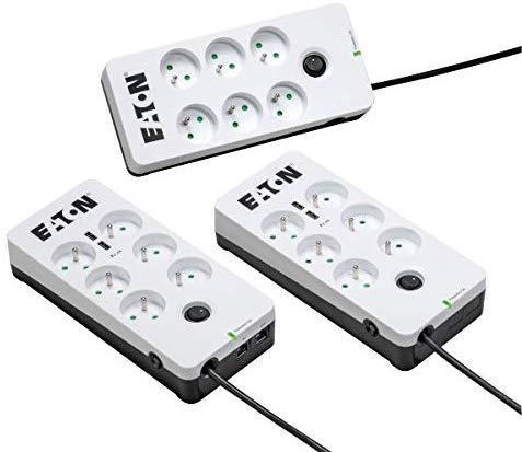 Eaton PB6TUF viršįtampių ribotuvas 6 AC išvestis(ys / čių) 220-250 V Juoda, Balta