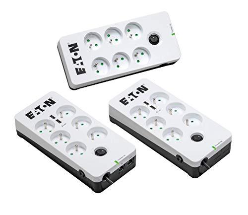 Eaton PB6TUF viršįtampių ribotuvas 6 AC išvestis(ys / čių) 220-250 V Juoda, Balta