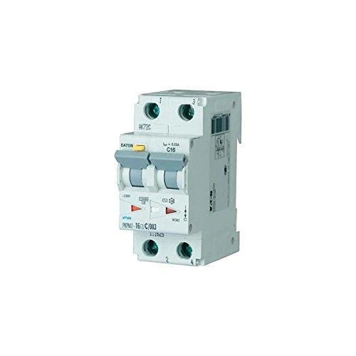 Eaton Liekamosios srovės grandinės pertraukiklis PKNM-16 / 1N / C / 003 2P 16A C 0.03A 236212