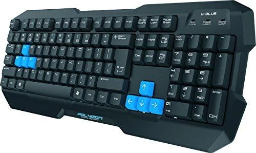 E-Blue E-Mėlyna E-Mėlyna Polygon klaviatūra (EKM075BK)
