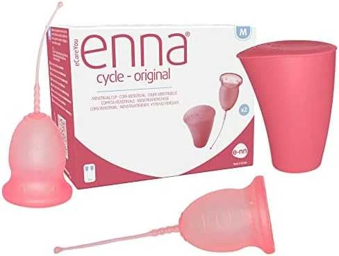 "Enna" ciklo menstruacinė taurė taurė M dydžio 2 taurės sterilizatorius