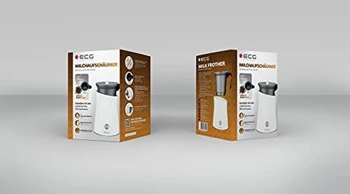 ECG NM 2255 Latte Art Baltas Pieno putotuvas, 3 automatiniai darbo režimai, Šildymo talpa: 300 ml / putojimui 150 ml