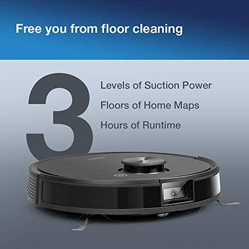 Dulkių siurblys - robotas Ecovacs DEEBOT OZMO T8 AIVI, Juodas | Varle.lt