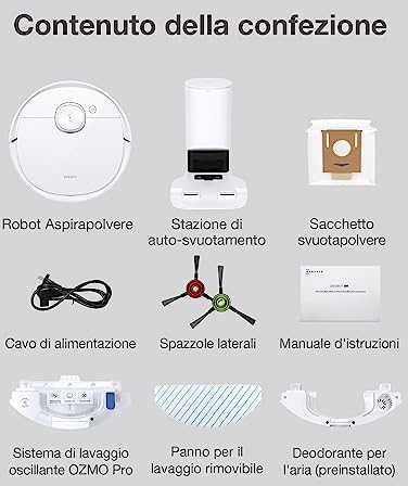 Dulkių siurblys - robotas Ecovacs DEEBOT T9, Baltas