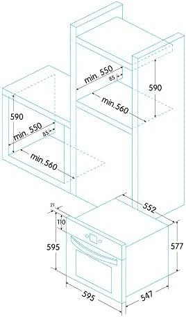 Orkaitė Edesa EOE-7050 WH