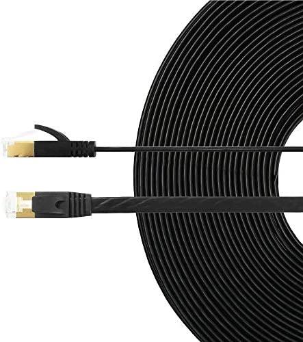 EDIMAX CAT8 U-FTP AWG26 plikas varis Flat Patch laidas 5M Juodas