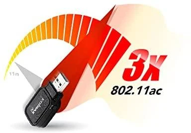 Edimax AC600 Dual-Band Wi-Fi USB Adapteris 2.4GHz/5GHz, Antenos tipas Vidinis, USB jungtys kiekis 1