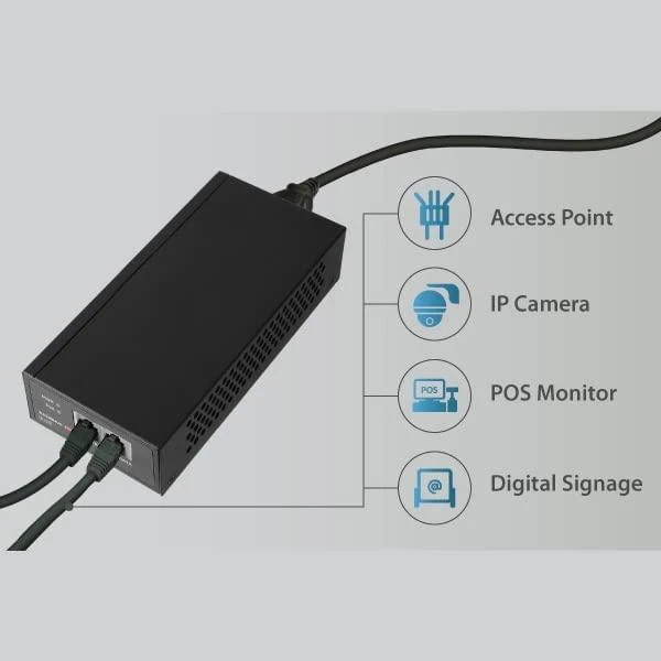 Šakotuvas EDIMAX Gigabit PoE skirstytuvas IEEE 802.3bt Gigabit 90W PoE++ purkštukas
