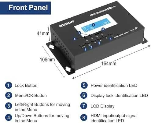 HDMI moduliatorius EDISION 3in1 DVB-T/DVB-C/ISDB-T