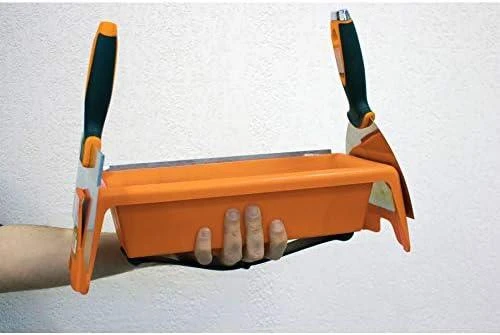 Plastikinė vonelė su cinkuoto plieno ašmeniu mišinio pertekliui pašalinti 25 cm Edma