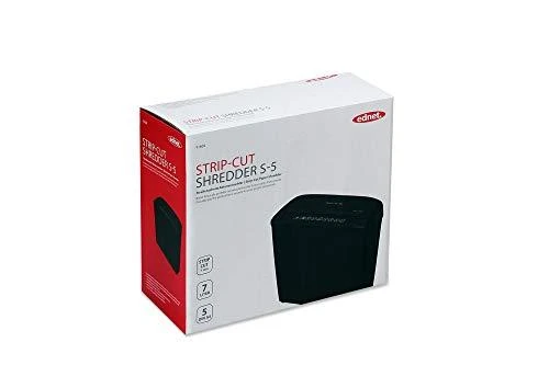 Ednet Popieriaus Smulkintuvas S5 be CD/DVD/kreditinės kortelės lizdo, Pjūvio dydis: 8 mm, pjovimo talpa: 5 lapai, Dėžės talpa: 7 litrai 91604
