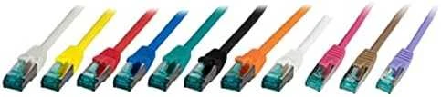 Efb Elektronik EFB RJ45 Kabelis krosowy S/FTP, Cat.6A, LSZH, 0,5m, oranžinis (MK6001.0,5O)