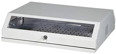 EFB Elektronik 691703V, Prie sienos montuojama lentyna, 8U, 30 kg, Rakto užraktas, Balta